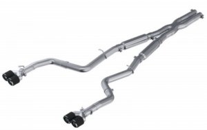 Dodge Challenger RT Performance Exhaust - Dual Rear - MBRP - Cat Back, Quad Carbon Fiber Tips, Street Version - `15-`16