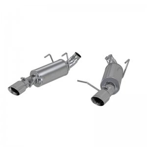 Ford Mustang Performance Exhaust - Rear - MBRP - Armor Plus Axle Back T409 Stainless Steel; Dual Mufflers; Split Rear Exit - `11-`14
