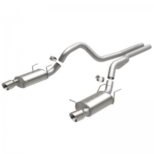 Ford Mustang Performance Exhaust - Rear - Magnaflow - Cat Back, Dual Split Rear Exit, Street Series - `13-`14
