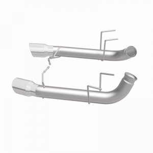 Ford Mustang Performance Exhaust - Rear - Magnaflow - Axle-Back, Dual Split Rear Exit, Race Series - Stainless - `13-`14