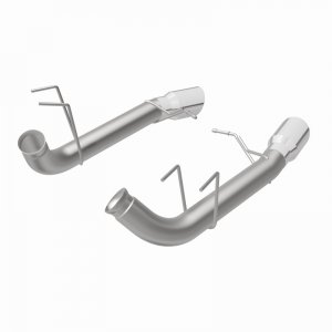 Ford Mustang Performance Exhaust - Rear - Magnaflow - Axle-Back, Dual Split Rear Exit, Race Series - Stainless - `13-`14