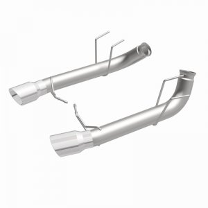 Ford Mustang Performance Exhaust - Rear - Magnaflow - Axle-Back, Dual Split Rear Exit, Race Series - Stainless - `13-`14
