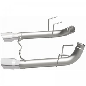 Ford Mustang Performance Exhaust - Rear - Magnaflow - Axle-Back, Dual Split Rear Exit, Race Series - Stainless - `13-`14