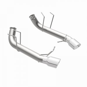 Ford Mustang Performance Exhaust - Rear - Magnaflow - Axle-Back, Dual Split Rear Exit, Race Series - Stainless - `13-`14