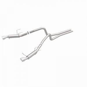 Ford Mustang Performance Exhaust - Dual Split Rear - Magnaflow - Competition Series Cat Back - Polished Stainless - 2014