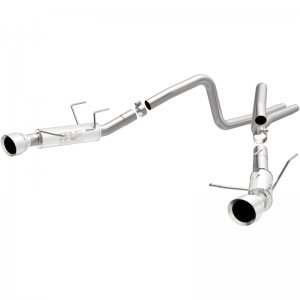 Ford Mustang Performance Exhaust - Dual Split Rear - Magnaflow - Competition Series Cat Back - Polished Stainless - 2014