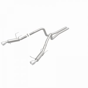 Ford Mustang Performance Exhaust - Dual Split Rear - Magnaflow - Competition Series Cat Back - Polished Stainless - 2014