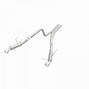 Ford Mustang Performance Exhaust - Dual Split Rear - Magnaflow - Competition Series Cat Back - Polished Stainless - 2014