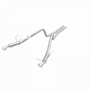 Ford Mustang Performance Exhaust - Dual Split Rear - Magnaflow - Competition Series Cat Back - Polished Stainless - 2014