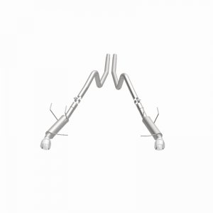 Ford Mustang Performance Exhaust - Dual Split Rear - Magnaflow - Competition Series Cat Back - Polished Stainless - 2014