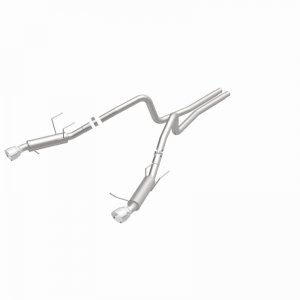 Ford Mustang Performance Exhaust - Dual Split Rear - Magnaflow - Competition Series Cat Back - Polished Stainless - 2014