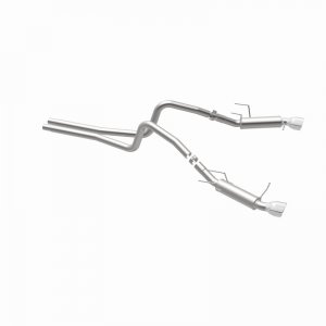 Ford Mustang Performance Exhaust - Dual Split Rear - Magnaflow - Competition Series Cat Back - Polished Stainless - 2014