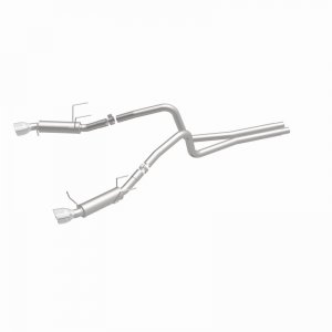 Ford Mustang Performance Exhaust - Dual Split Rear - Magnaflow - Competition Series Cat Back - Polished Stainless - 2014