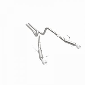 Ford Mustang Performance Exhaust - Dual Split Rear - Magnaflow - Competition Series Cat Back - Polished Stainless - 2014