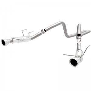 Ford Mustang Performance Exhaust - Dual Split Rear - Magnaflow - Competition Series Cat Back - Polished Stainless - 2014