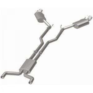 Chevrolet Camaro Performance Exhaust - Rear - Magnaflow - Cat Back, Dual Split, Street Series - Polished - `11-`15