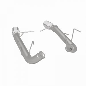 Ford Mustang Performance Exhaust - Rear - Magnaflow - Race Series Axle-Back, Dual Split Rear Exit with 4in. Polished Welded-On Double Wall Angle Cut Folded Edge Tips - `11-`12