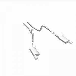 Ford Mustang Performance Exhaust - Dual Split Rear - Magnaflow - Cat Back - Street Series - Polished - `05-`09