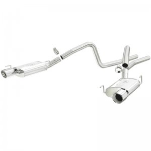 Ford Mustang Performance Exhaust - Dual Split Rear - Magnaflow - Cat Back - Street Series - Polished - `05-`09