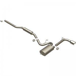 Mitsubishi Lancer Performance Exhaust - Single Straight Passenger Side Rear Exit - Magnaflow - Street Series Cat-Back - Polished - `08-`11