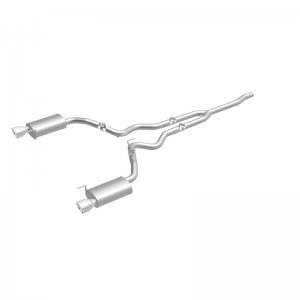 Ford Mustang Performance Exhaust - Rear - Magnaflow - Cat Back, Dual Split, Street - Polished - `15-`23