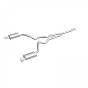 Ford Mustang Performance Exhaust - Rear - Magnaflow - Cat Back, Dual Split, Street - Polished - `15-`23