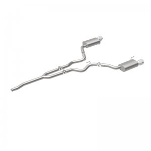 Ford Mustang Performance Exhaust - Rear - Magnaflow - Cat Back, Dual Split, Street - Polished - `15-`23