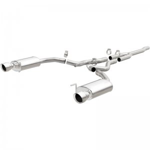 Ford Mustang Performance Exhaust - Rear - Magnaflow - Cat Back, Dual Split, Street - Polished - `15-`23