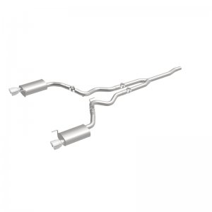 Ford Mustang Performance Exhaust - Rear - Magnaflow - Cat Back, Dual Split, Street - Polished - `15-`23