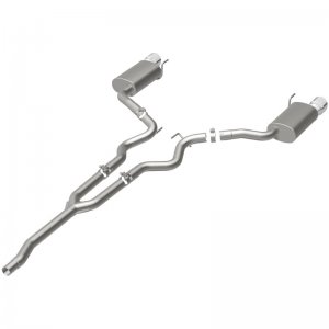 Ford Mustang Performance Exhaust - Rear - Magnaflow - Cat Back, Dual Split, Street - Polished - `15-`23