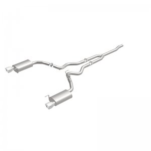 Ford Mustang Performance Exhaust - Rear - Magnaflow - Cat Back, Dual Split, Street - Polished - `15-`23