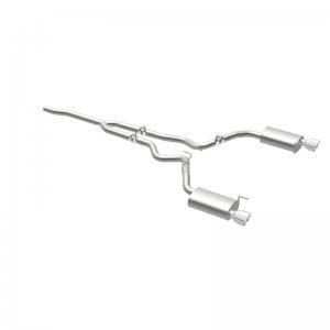 Ford Mustang Performance Exhaust - Rear - Magnaflow - Cat Back, Dual Split, Street - Polished - `15-`23