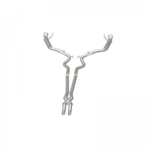 Ford Mustang Performance Exhaust - Dual Split Rear - Magnaflow - Cat Back, Competition, 2.5in, Dual Split Polished 4.5in Tips - Polished - `15-`17