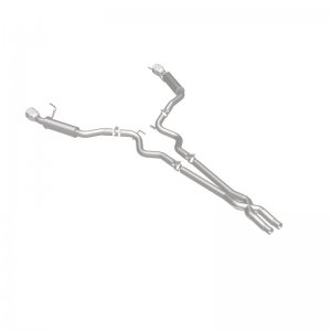 Ford Mustang Performance Exhaust - Dual Split Rear - Magnaflow - Cat Back, Competition, 2.5in, Dual Split Polished 4.5in Tips - Polished - `15-`17