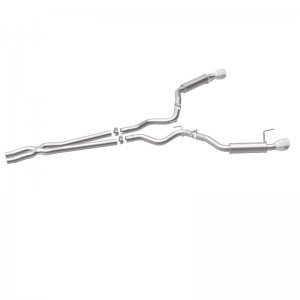 Ford Mustang Performance Exhaust - Dual Split Rear - Magnaflow - Cat Back, Competition, 2.5in, Dual Split Polished 4.5in Tips - Polished - `15-`17