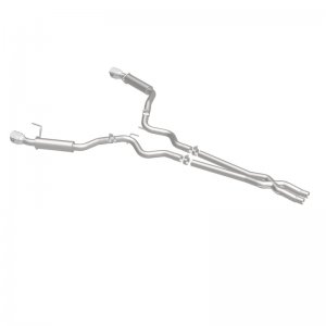 Ford Mustang Performance Exhaust - Dual Split Rear - Magnaflow - Cat Back, Competition, 2.5in, Dual Split Polished 4.5in Tips - Polished - `15-`17