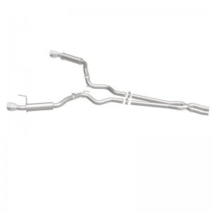 Ford Mustang Performance Exhaust - Dual Split Rear - Magnaflow - Cat Back, Competition, 2.5in, Dual Split Polished 4.5in Tips - Polished - `15-`17