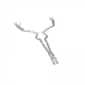 Ford Mustang Performance Exhaust - Dual Split Rear - Magnaflow - Cat Back, Competition, 2.5in, Dual Split Polished 4.5in Tips - Polished - `15-`17