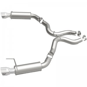 Ford Mustang Performance Exhaust - Rear - Magnaflow - Competition Axle-Back Dual Split - Polished - `15-`17