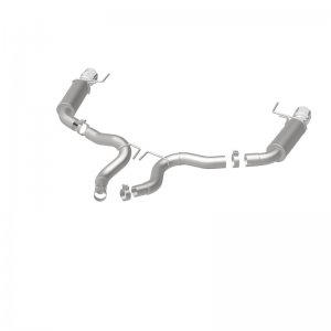 Ford Mustang Performance Exhaust - Rear - Magnaflow - Competition Axle-Back Dual Split - Polished - `15-`17