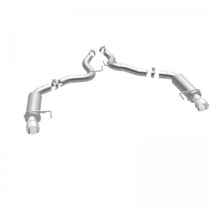 Ford Mustang Performance Exhaust - Rear - Magnaflow - Competition Axle-Back Dual Split - Polished - `15-`17