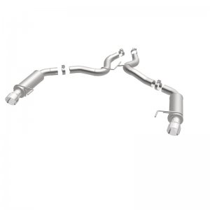 Ford Mustang Performance Exhaust - Rear - Magnaflow - Competition Axle-Back Dual Split - Polished - `15-`17