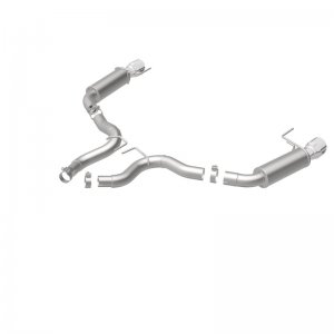 Ford Mustang Performance Exhaust - Rear - Magnaflow - Competition Axle-Back Dual Split - Polished - `15-`17