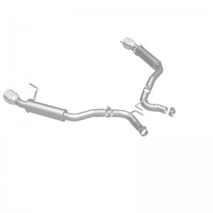 Ford Mustang Performance Exhaust - Rear - Magnaflow - Axle Back, Competition, Dual Split Polish 4.5in Tip - `15-`23