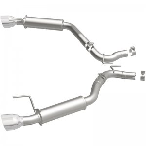 Ford Mustang Performance Exhaust - Rear - Magnaflow - Axle Back, Competition, Dual Split Polish 4.5in Tip - `15-`23