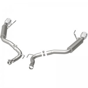 Ford Mustang Performance Exhaust - Rear - Magnaflow - Axle Back, Competition, Dual Split Polish 4.5in Tip - `15-`23