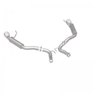 Ford Mustang Performance Exhaust - Rear - Magnaflow - Axle Back, Competition, Dual Split Polish 4.5in Tip - `15-`23