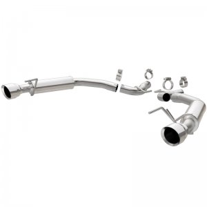 Ford Mustang Performance Exhaust - Rear - Magnaflow - Axle Back, Competition, Dual Split Polish 4.5in Tip - `15-`23