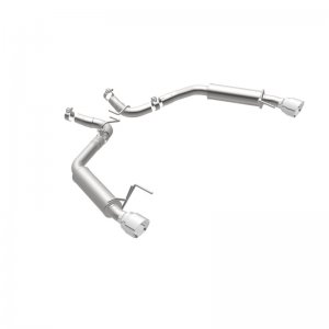 Ford Mustang Performance Exhaust - Rear - Magnaflow - Axle Back, Competition, Dual Split Polish 4.5in Tip - `15-`23