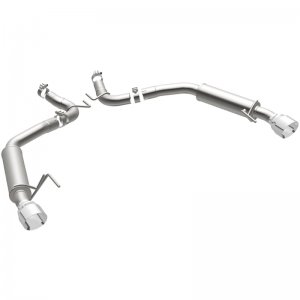 Ford Mustang Performance Exhaust - Rear - Magnaflow - Axle Back, Competition, Dual Split Polish 4.5in Tip - `15-`23